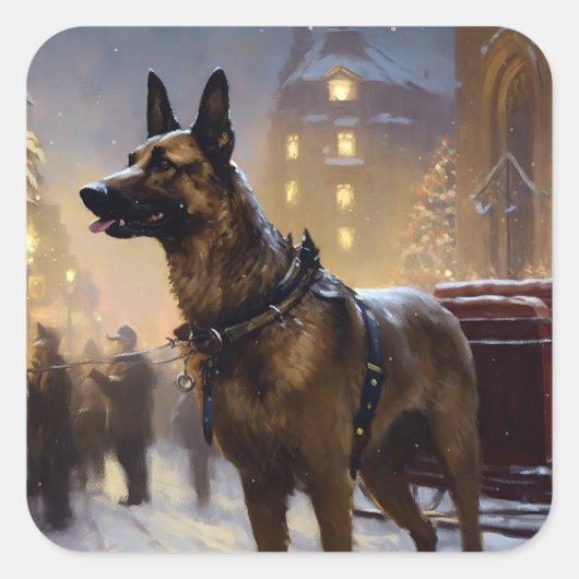 ベルギーマリノイクリスマスフェスティバルシーズン スクエアシール (正面)