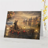 ベルギーマリノイクリスマスフェスティバル航海 カード (黄色い花)