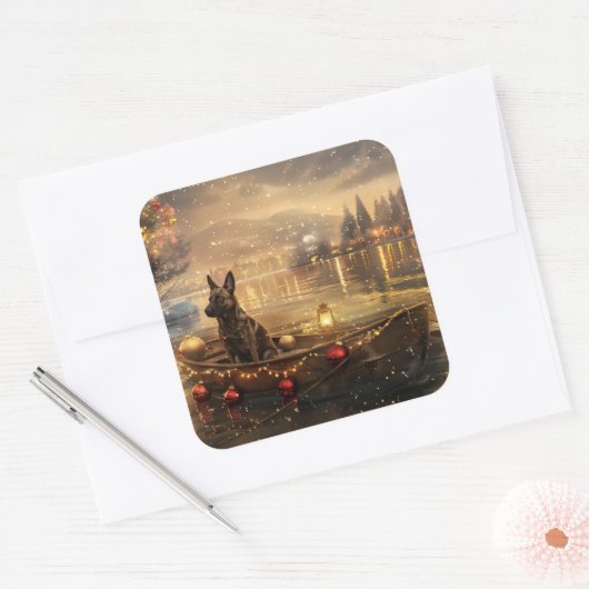 ベルギーマリノイクリスマスフェスティバル航海 スクエアシール (封筒)