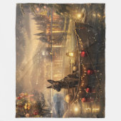 ベルギーマリノイクリスマスフェスティバル航海 フリースブランケット (正面)