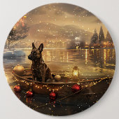 ベルギーマリノイクリスマスフェスティバル航海 缶バッジ (正面)