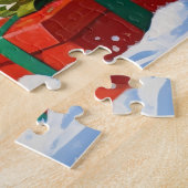 ベルギーマリノイクリスマスフェスティバル雪のシーン ジグソーパズル (側面)