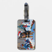 ベルギーマリノイクリスマスフェスティバル雪のシーン ラゲッジタグ (裏面縦)