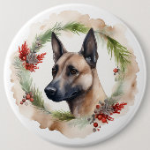 ベルギーマリノイクリスマスリースフェスティバルカップ 缶バッジ (正面)