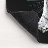 ベルギーマリノイスドッグオーバーレトロスタイルタトゥー マウスパッド (コーナー)