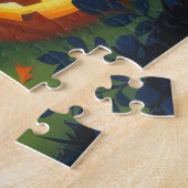 ベルギーマリノイスドッグスパンプキンハロウィンおもしろい ジグソーパズル (側面)