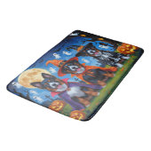 ベルギーマリノイスドッグスパンプキンハロウィンおもしろい バスマット (アングル)