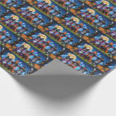 ベルギーマリノイスドッグスパンプキンハロウィンおもしろい ラッピングペーパー (角)