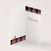 ベルギーマリノイスドッグレッドプラディホリデーカード (内部)