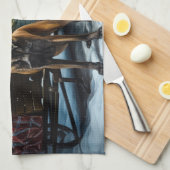 ベルギーマリノイスノーリークリスマスデコール キッチンタオル (四つ折り)