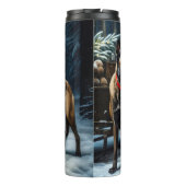 ベルギーマリノイスノーリークリスマスデコール タンブラー (裏面)