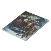 ベルギーマリノイスノーリークリスマスデコール ノートパッド (回転)