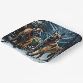 ベルギーマリノイスノーリークリスマスデコール ペーパープレート (傾斜あり)