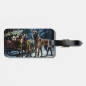 ベルギーマリノイスノーリークリスマスデコール ラゲッジタグ (裏面横)