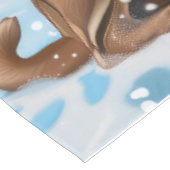 ベルギーマリノイドウィンターワンダーランドクリスマス テーブルクロス (アングル)