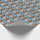 ベルギーマリノイドウィンターワンダーランドクリスマス ラッピングペーパー (角)