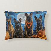 ベルギーマリノイハロウィン不気味 アクセントクッション (正面)