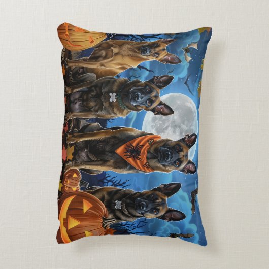ベルギーマリノイハロウィン不気味 アクセントクッション (裏面(縦))