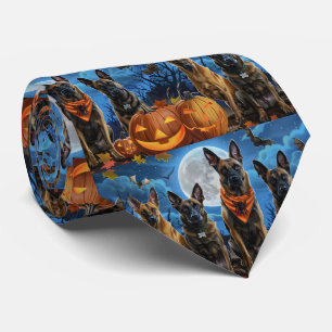 ベルギーマリノイハロウィン不気味 ネクタイ