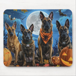 ベルギーマリノイハロウィン不気味 マウスパッド