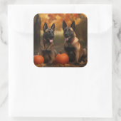 ベルギーマリノイパピーオータムデライトカボチャ スクエアシール (バッグ)