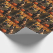 ベルギーマリノイパピーオータムデライトカボチャ ラッピングペーパー (角)