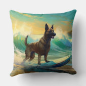 ベルギーマリノイビーチサーフィン絵画ズ クッション (裏面)