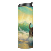 ベルギーマリノイビーチサーフィン絵画ズ タンブラー (回転左)