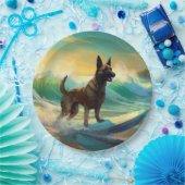 ベルギーマリノイビーチサーフィン絵画ズ ペーパープレート (パーティー)