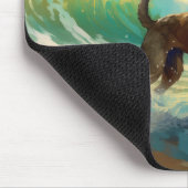 ベルギーマリノイビーチサーフィン絵画ズ マウスパッド (コーナー)