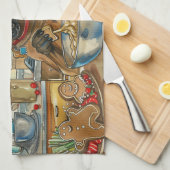 ベルギーマリノイホリデーベーキング:フェスティバルクリスマス キッチンタオル (四つ折り)