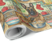 ベルギーマリノイホリデーベーキング:フェスティバルクリスマス ラッピングペーパー (ロールコーナー)