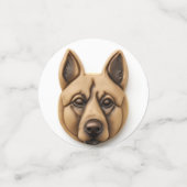 ベルギーマリノイ犬3D インスパイア コンフェッティ (スモール正面)