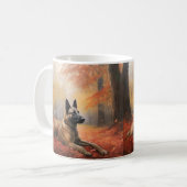 ベルギーマリノイin紅葉秋インスパイア コーヒーマグカップ (正面左)