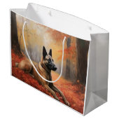 ベルギーマリノイin紅葉秋インスパイア ラージペーパーバッグ (裏面アングル)