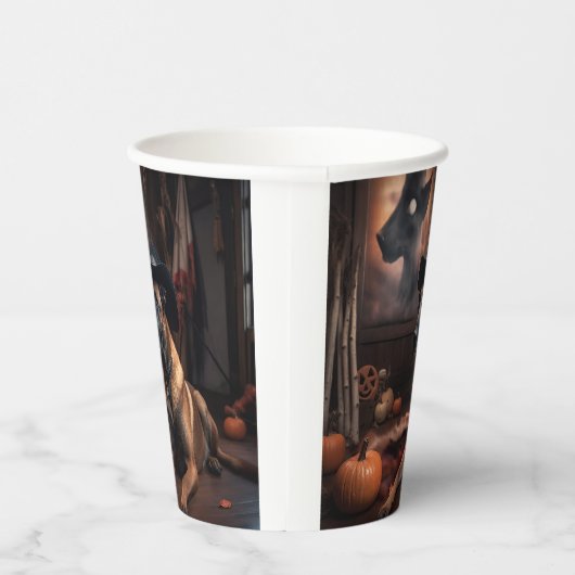 ベルギーマリノワカボンプキンハロウィンホラー 紙コップ (右)