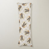 ベルギーマリノワシェパード・マホガ絵を描ニーの芸術 ボディピロー (正面縦)