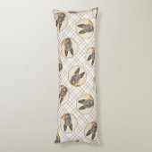 ベルギーマリノワシェパード・マホガ絵を描ニーの芸術 ボディピロー (裏面 (縦))