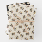 ベルギーマリノワシェパード・マホガ絵を描ニーの芸術 ラッピングペーパーシート (インサイチュ)