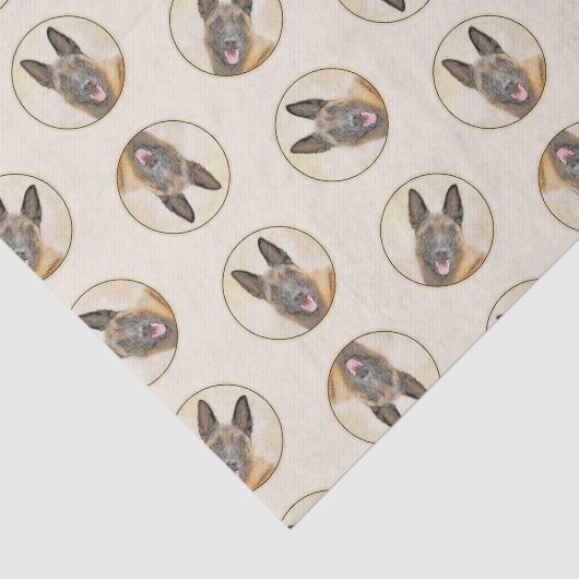 ベルギーマリノワシェパード・マホガ絵を描ニーの芸術 薄葉紙 (詳細)