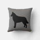 ベルギーマリノワシルエット クッション (裏面)