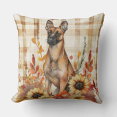 ベルギーマリノワドッグ秋水彩花 クッション (正面)