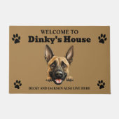 ベルギーマリノワンドッグ ドアマット (正面)