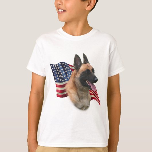 ベルギーマリノワ国旗 Tシャツ (正面)