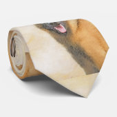 ベルギーマリ絵画ノワさんの – かわいいオリジナルドッグアート ネクタイ (ロール)