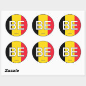 ベルギーユーロステッカー ラウンドシール (シート)