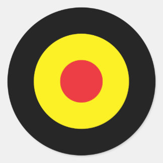 ベルギーラウンドモダンステッカー ラウンドシール