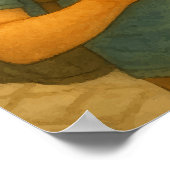 ベルギーワッフルアドベンチャー – 居心地の良い旅行ポスター ポスター (角)