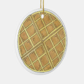 ベルギーワッフルディナーブルンチフードレストランシェフ セラミックオーナメント (右)