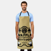 ベルギーワッフル エプロン (着用した状態)